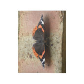 Red Admiral Butterflyメモ帳 ノートパッド (回転)