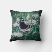 Red Admiral Butterfly クッション (裏面)