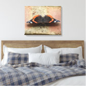 Red Admiral Butterfly Canvas Print キャンバスプリント (インサイチュ (寝室))