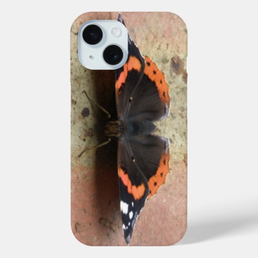 Red Admiral Butterfly iPadケース Case-Mate iPhoneケース (裏面)
