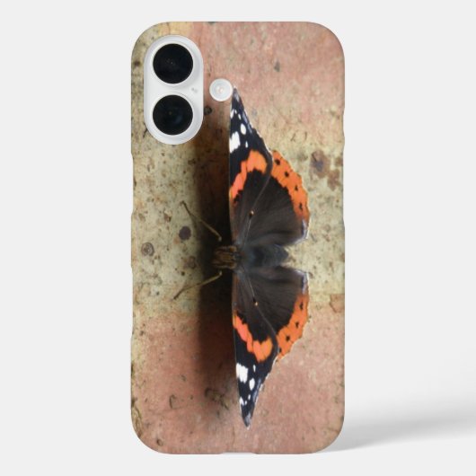 Red Admiral Butterfly iPhoneケース Case-Mate iPhoneケース (裏面)