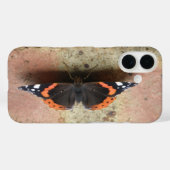Red Admiral Butterfly iPhoneケース Case-Mate iPhoneケース (裏面 (横))