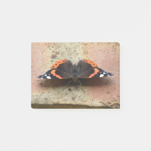 Red Admiral Butterfly Post it ポストイット (正面)