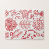 Red Alga Sea, Florideae Rotalgen by Ernst Haeckel ジグソーパズル (横)