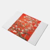 Red Almond Blossoms - Vincent Van Gogh ドアマット (アングル)