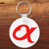 Red alpheart キーホルダー (正面)