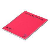 Red Amateur Radio Call Sign Notepad ノートパッド (回転)