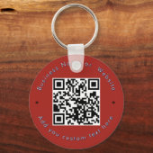 Red America 250th Anniversary Business QR Code  キーホルダー (裏面)