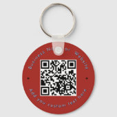 Red America 250th Anniversary Business QR Code  キーホルダー (裏面)
