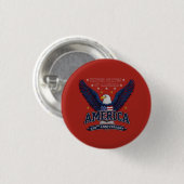 Red America 250th Anniversary Semiquincentennial 缶バッジ (正面&裏面)