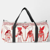 Red Ancient Print Duffel Bag ダッフルバッグ (正面)