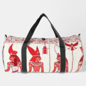 Red Ancient Print Duffel Bag ダッフルバッグ (裏面)