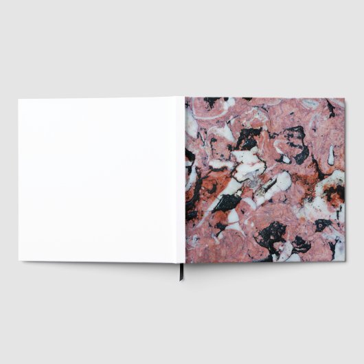 Red and Black Brecciated Marble Stone Texture with ゲストブック (全面)