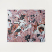 Red and Black Brecciated Marble Stone Texture with タペストリー (正面(横))