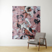 Red and Black Brecciated Marble Stone Texture with タペストリー (インサイチュ)