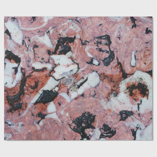 Red and Black Brecciated Marble Stone Texture with ラッピングペーパー (フラット)