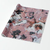 Red and Black Brecciated Marble Stone Texture with ラッピングペーパー (アンロールド)