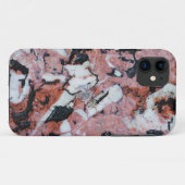 Red and Black Brecciated Marble Stone Texture with Case-Mate iPhoneケース (裏面(横))