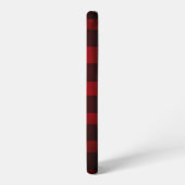 Red and Black Buffalo Plaid Pattern Samsung Galaxyケース (左側面)