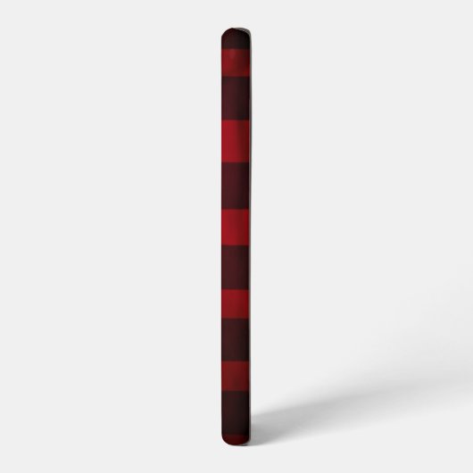 Red and Black Buffalo Plaid Pattern Samsung Galaxyケース (左側面)