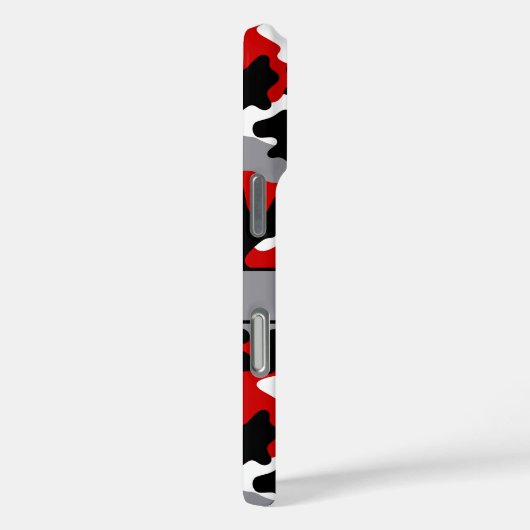 Red and Black Camouflage Personalized Case-Mate iPhoneケース (裏面 / 右)