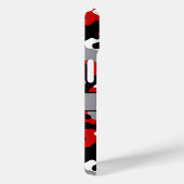 Red and Black Camouflage Personalized Case-Mate iPhoneケース (裏面 / 右)