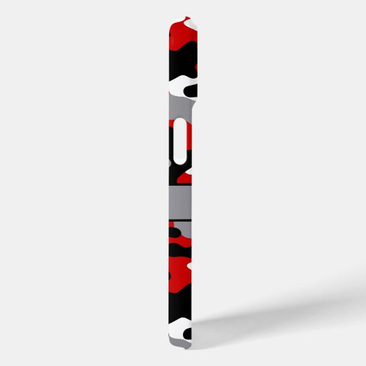 Red and Black Camouflage Personalized Case-Mate iPhoneケース (裏面 / 右)