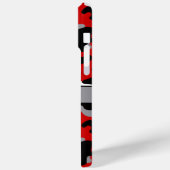 Red and Black Camouflage Personalized Case-Mate iPhoneケース (裏面 / 左)