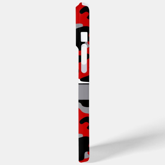 Red and Black Camouflage Personalized Case-Mate iPhoneケース (裏面 / 左)