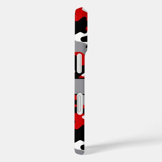 Red and Black Camouflage Personalized Case-Mate iPhoneケース (裏面 / 右)