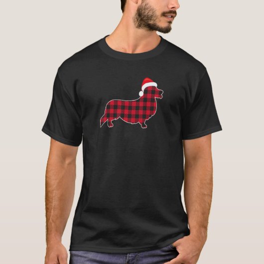 Red And Black Christmas Buffalo Plaid Pembroke Wel Tシャツ (正面)