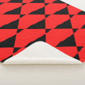 Red and black contemporany art background シェルパブランケット (3/4)
