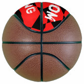 Red and black contemporany art background  バスケットボール (右)