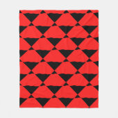 Red and black contemporany art background フリースブランケット (正面)