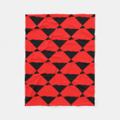 Red and black contemporany art background フリースブランケット (正面)