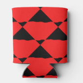 Red and black contemporany art background 缶クーラー (裏面)