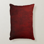 Red and black floral textile アクセントクッション (正面(垂直))