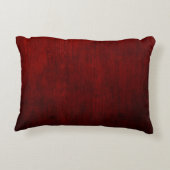 Red and black floral textile アクセントクッション (裏面)