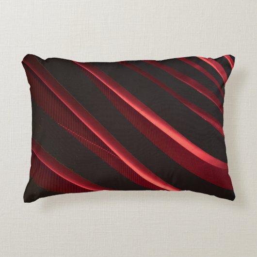Red and black logo アクセントクッション (正面)