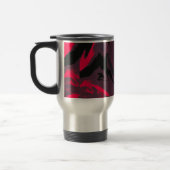 Red and Black Marble Swirl Travel Mug トラベルマグ (左)