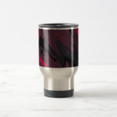Red and Black Marble Swirl Travel Mug トラベルマグ (中央)