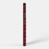 Red and Black Plaid Checkered Pattern Samsung Galaxyケース (右側面)