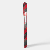 Red and Black Plaid with Floral Accent Case-Mate iPhoneケース (裏面 / 左)