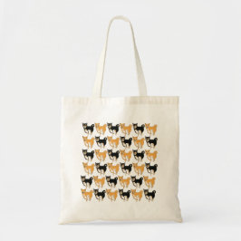 Red and Black & Tan Shiba Inu Tote Bag トートバッグ