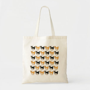Red and Black & Tan Shiba Inu Tote Bag トートバッグ