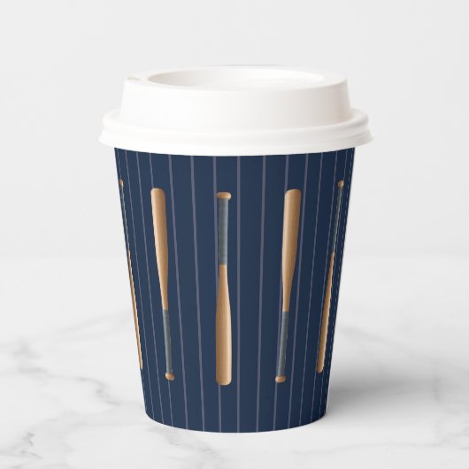 Red and Blue Baseball Birthday 紙コップ (裏面)