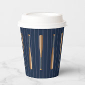 Red and Blue Baseball Birthday 紙コップ (正面)