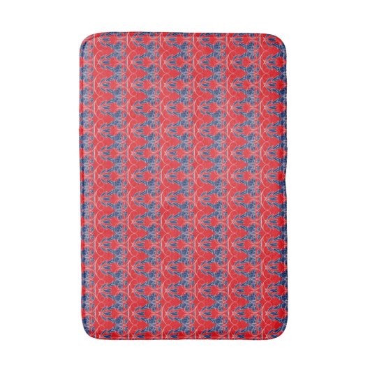 Red and Blue Bath Mat バスマット (正面縦)