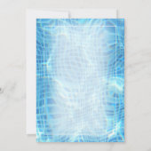 Red And Blue Bold Pool Party 招待状 (裏面)