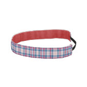 Red and Blue Classic Plaid アスレチックヘッドバンド (右)